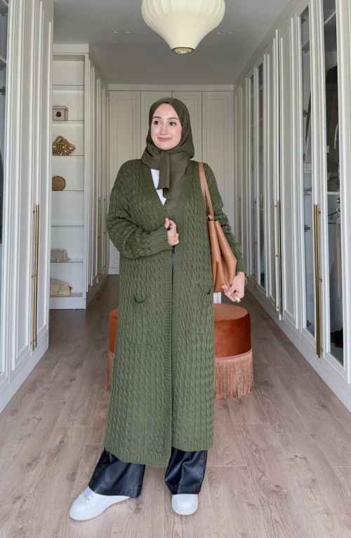Didem Uzun Hırka - Haki