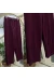 Paçası pensli oysho pantolon bordo