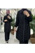 Elif takım ayrobin kumaş siyah