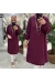 Nisa tunik krep kumaş mürdüm