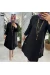Beyza tunik Oyşo kumaş siyah