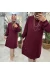 Tülin tunik oyşo penye kumaş bordo