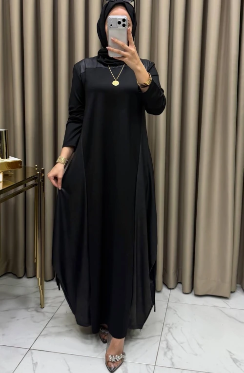 Şahika Elbise Siyah