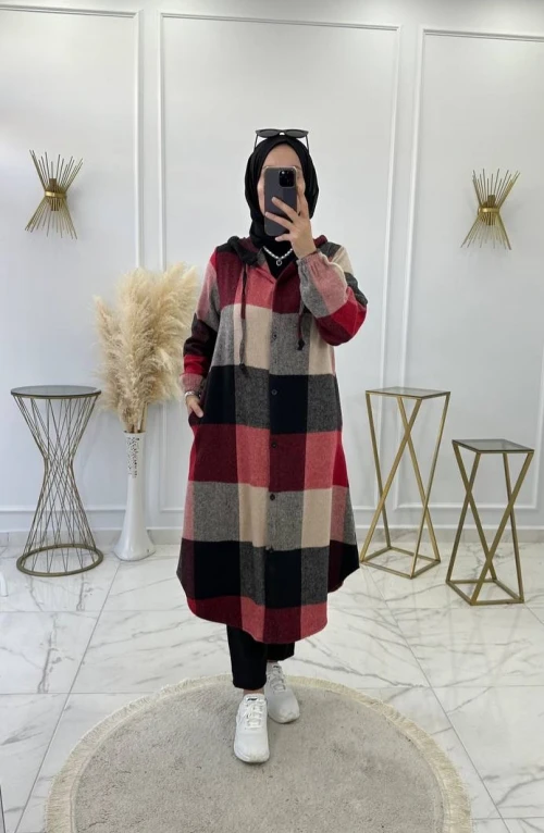 Fulya Oduncu Gömlek Kap Kırmızı