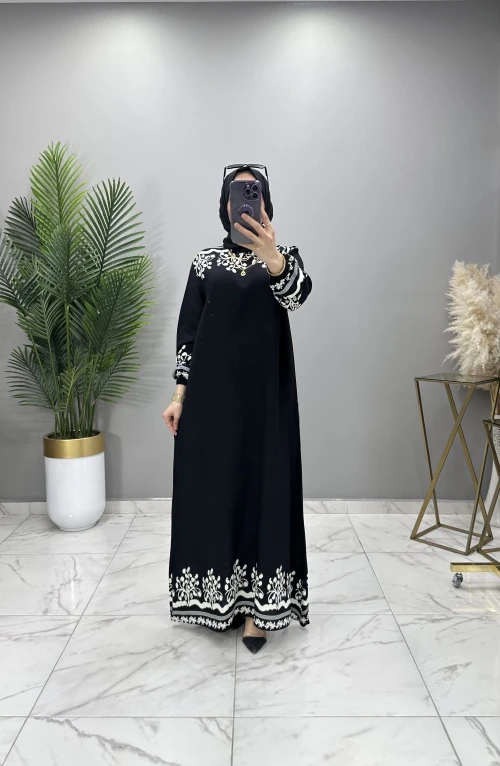 BERFÜ ELBİSE SİYAH