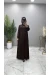AJDA ABİYE ELBİSE KAHVERENGİ