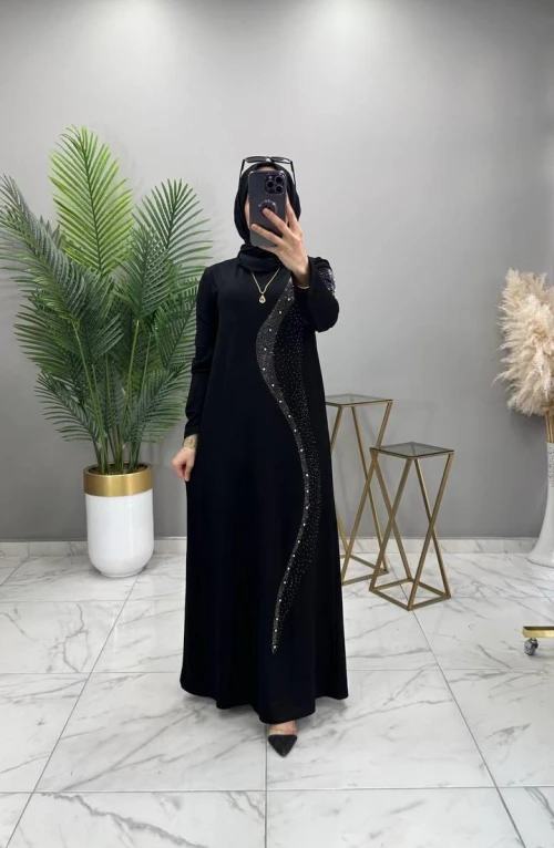 Zeyna Abiye Elbise Siyah