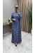 Leyla Elbise İndigo