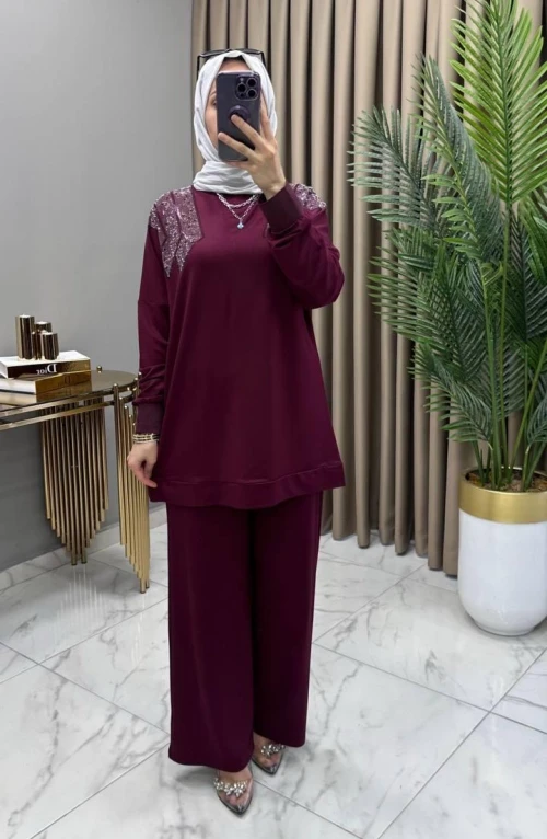 Gizem Taşlı Takım Fuşya
