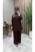 Gizem Taşlı Takım Kahve