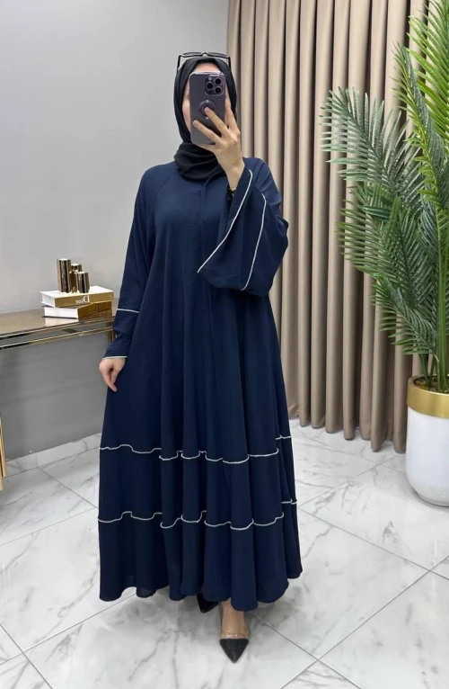 Abaya Ferace Lacivert