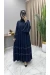 Abaya Ferace Lacivert