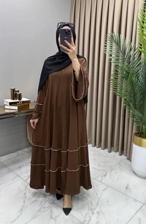 Abaya Ferace Kahverengi