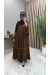 Abaya Ferace Kahverengi