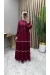 Nehir Elbise Bordo