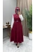 Kemerli Jile Bordo