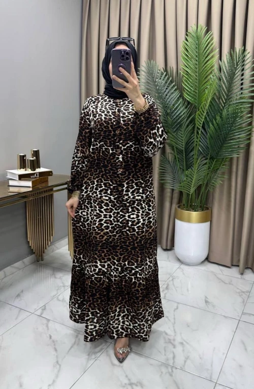 Zelal Leopar Elbise