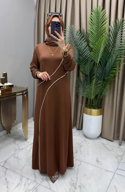 Süsen Elbise Taba