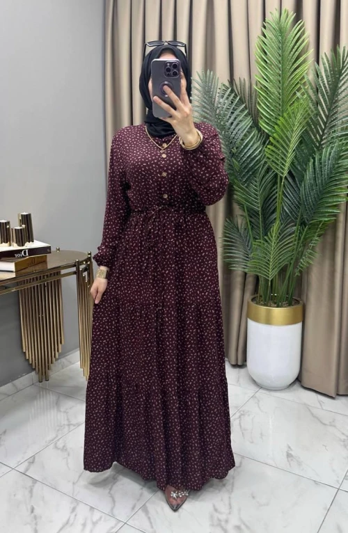 Pelin Elbise Saks Mürdüm