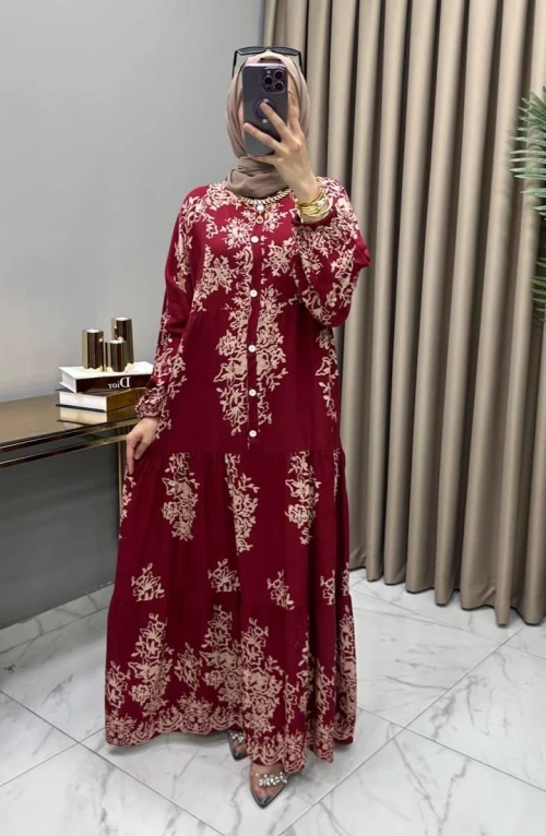 Hürrem Elbise Bordo