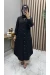 Boncuk Tunik Siyah