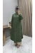 Boncuk Tunik Haki