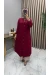Boncuk Tunik Bordo