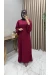 Gülru Elbise Bordo
