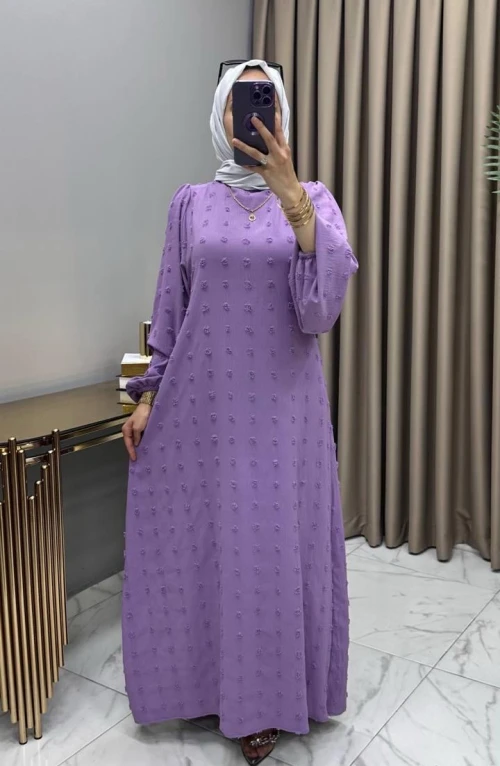 Gülru Elbise Leylak