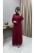 Ecmel Elbise Bordo