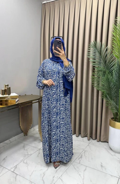 Berrin Elbise İndigo