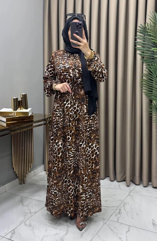 Semra Elbise Leopar Semra Elbise Leopar