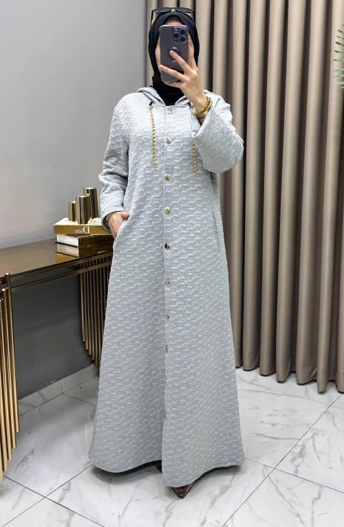 Ilgın Yün Kapitone Kaban Gri Ilgın Yün Kapitone Kaban Gri