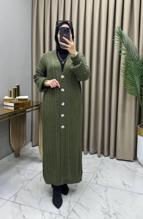 Birgül Hırka Haki Birgül Hırka Haki