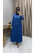 Yasemin Ceket Elbise Takım İndigo