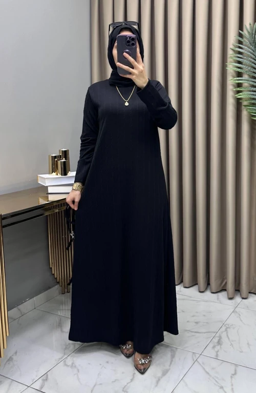 Hüda Elbise Siyah