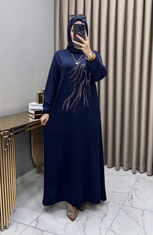 Damla Abiye Elbise Lacivert Damla Abiye Elbise Lacivert
