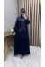 Damla Abiye Elbise Lacivert