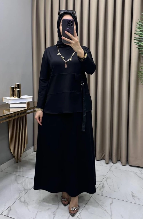Belis Etekli Takım Siyah Belis Etekli Takım Siyah