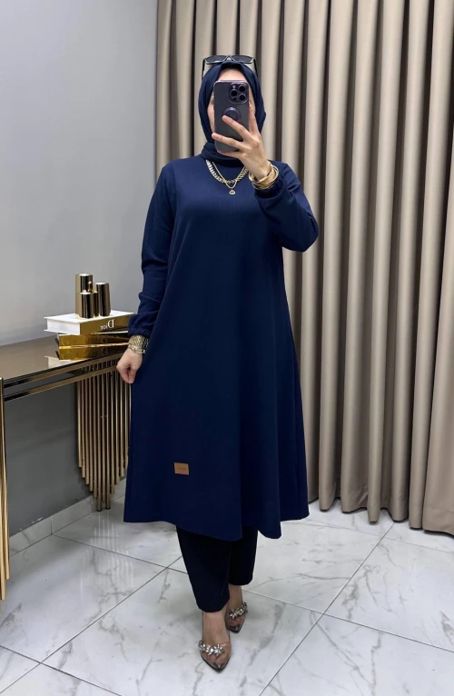Filiz Tunik Lacivert Filiz Tunik Lacivert