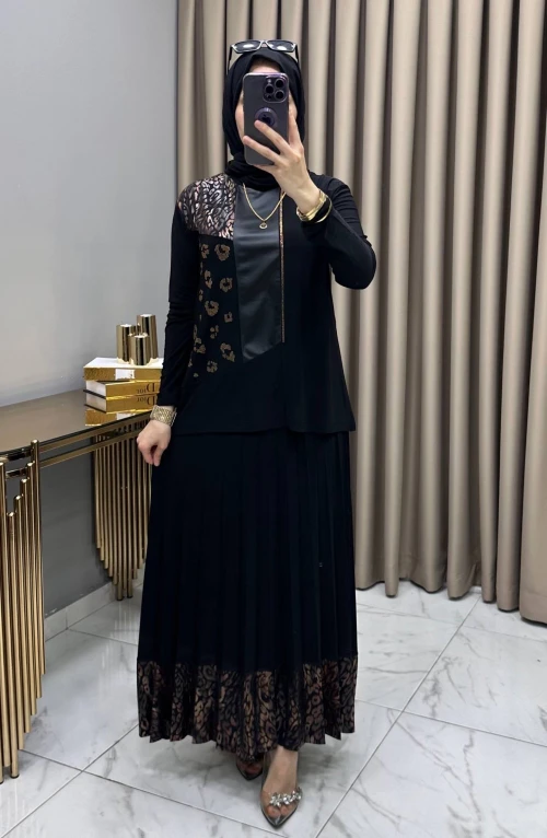 Derya Etekli Takım Siyah Derya Etekli Takım Siyah