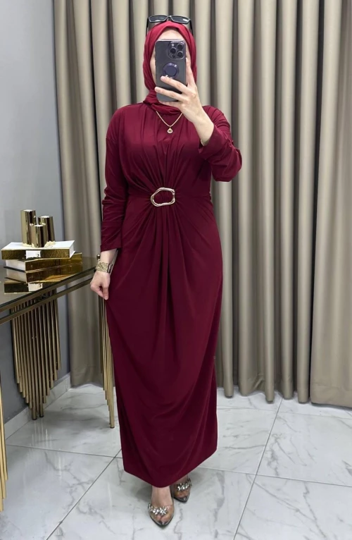 Bircan Elbise Bordo Bircan Elbise Bordo