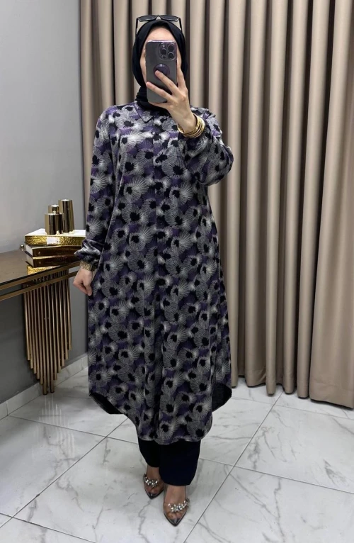 Abide Tunik Mor Abide Tunik Mor