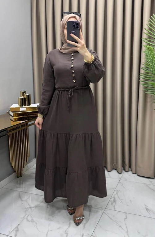 Gülşah Elbise Kahve Gülşah Elbise Kahve