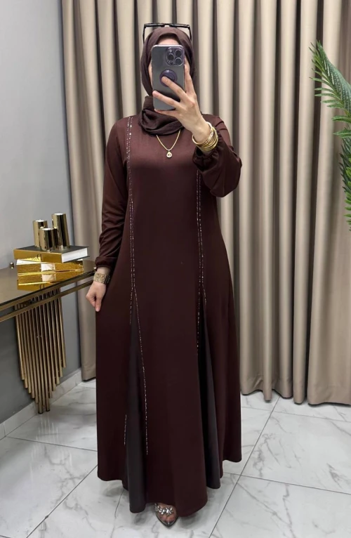 Nur Elbise Kahve Nur Elbise Kahve