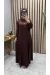 Nur Elbise Kahve 