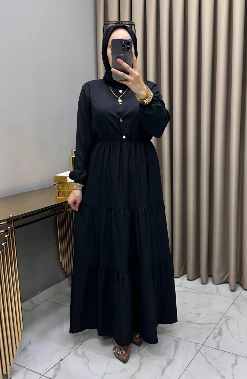 Serenay Elbise Siyah Serenay Elbise Siyah