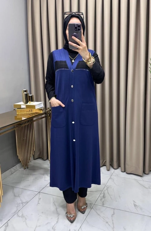 Vera Yelek İndigo