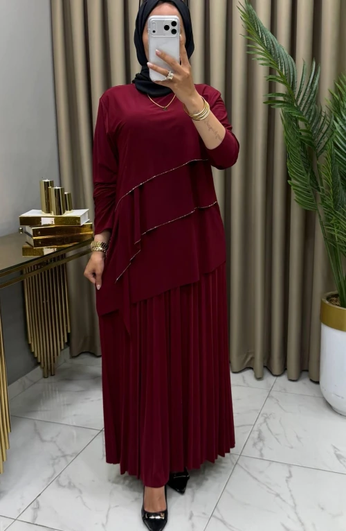 Sevgi Takım Bordo