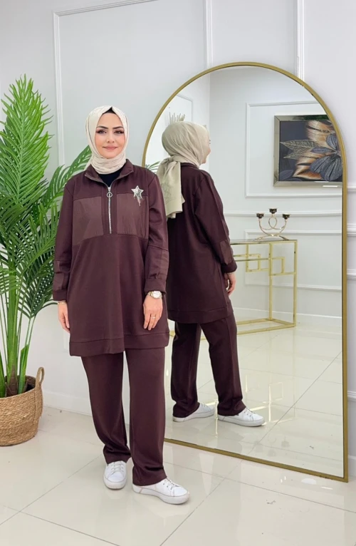 AMARİS TAKIM- KAHVERENGİ
